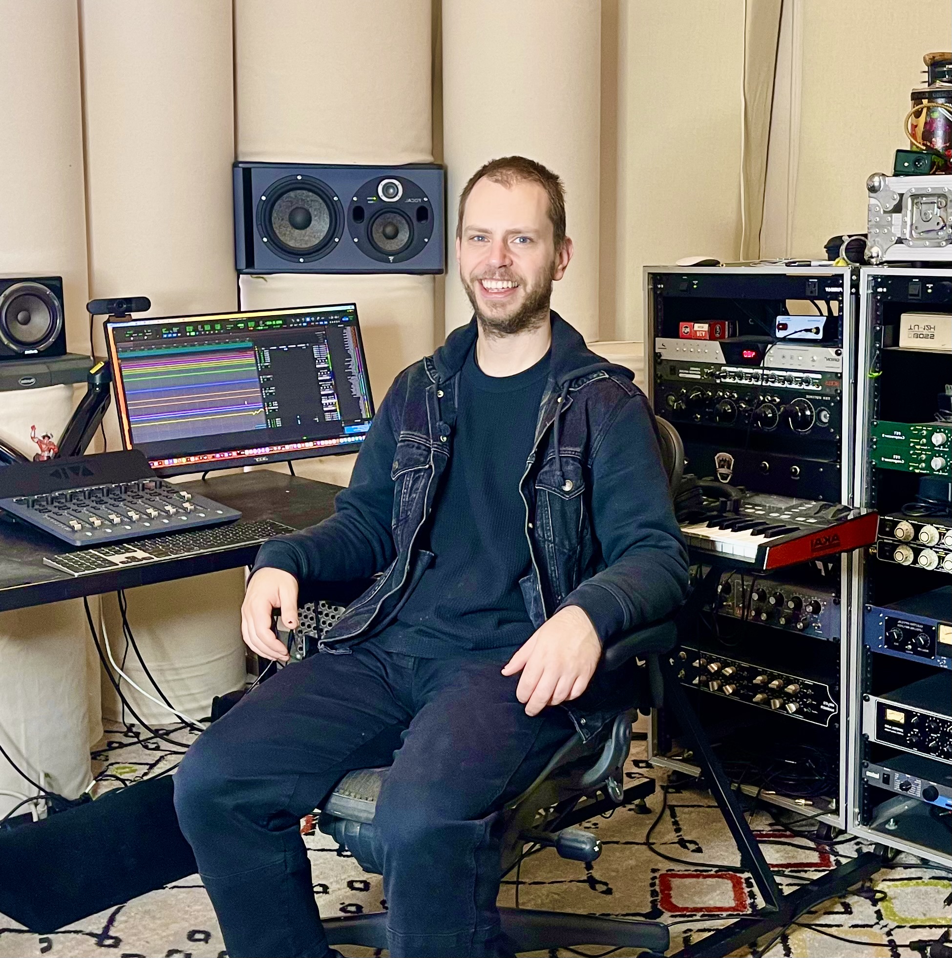 Alexander Almgren in his studio